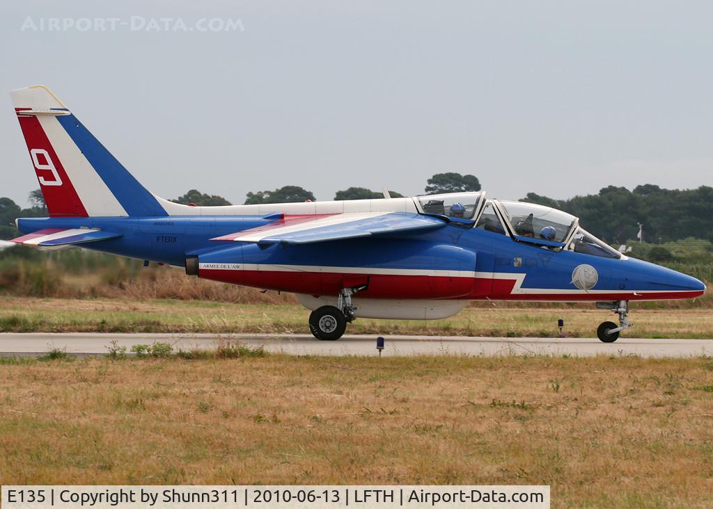 E135, Dassault-Dornier Alpha Jet E C/N E135, Taxiing to his parking...