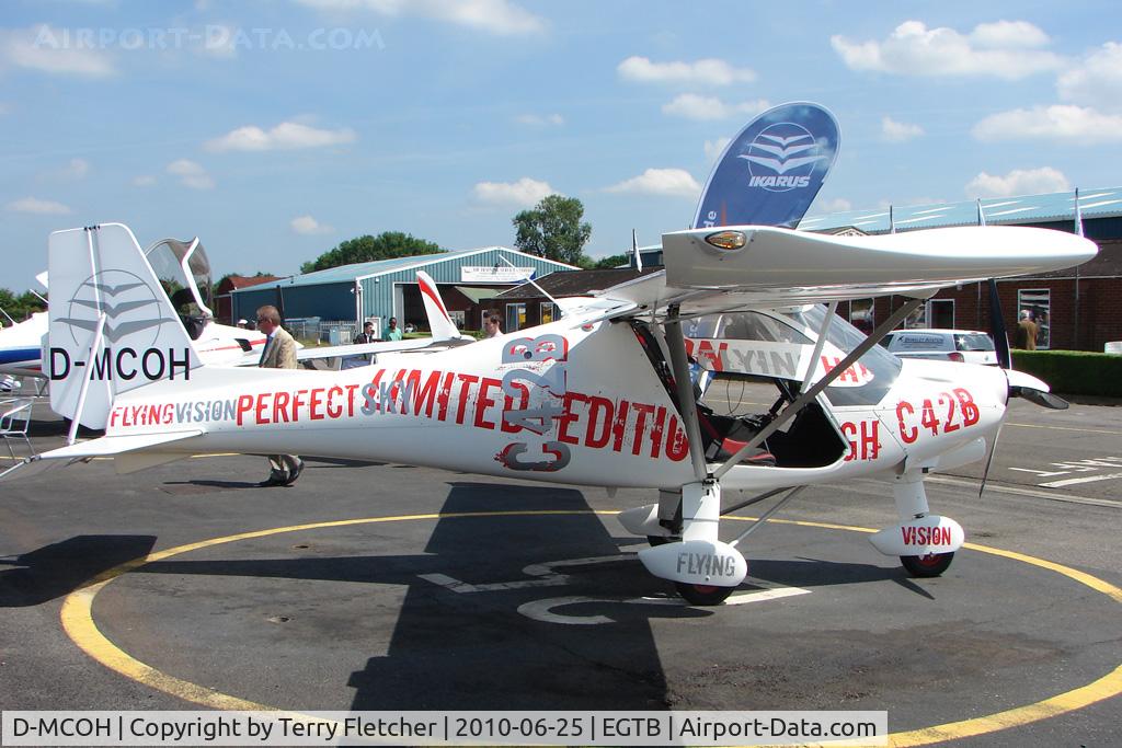D-MCOH, 2010 Comco Ikarus C42B Cyclone C/N 1005-7109, Ikarus C42 demonstator at AeroExpo 2010