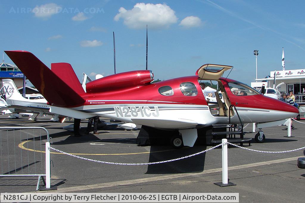 N281CJ, 2008 Cirrus SF50 Vision C/N Not found N281CJ, 2008 Cirrus Jet Co. VISION SJ50 - VLJ Debut at AeroExpo 2010