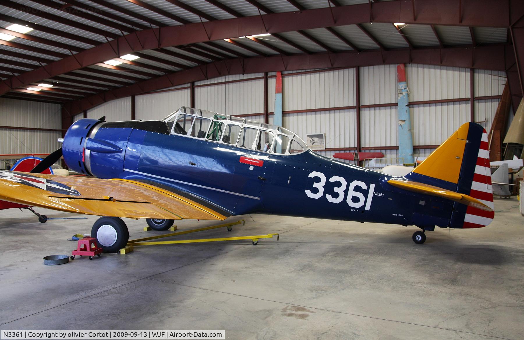 N3361, 1940 North American NA-64 C/N 64-2183, Milestone museum of flight, Lancaster CA