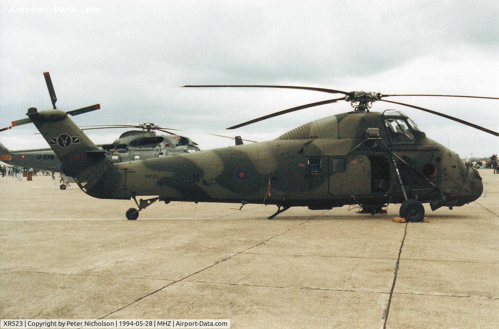 XR523, 1964 Westland Wessex HC.2 C/N WA145, Wessex HC.2 of 60 Squadron at RAF Benson on display at the 1994 Mildenhall Air Fete.