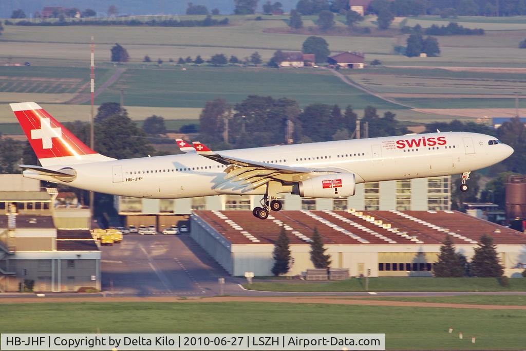 HB-JHF, 2010 Airbus A330-343X C/N 1089, SWR [LX] Swiss International Air Lines