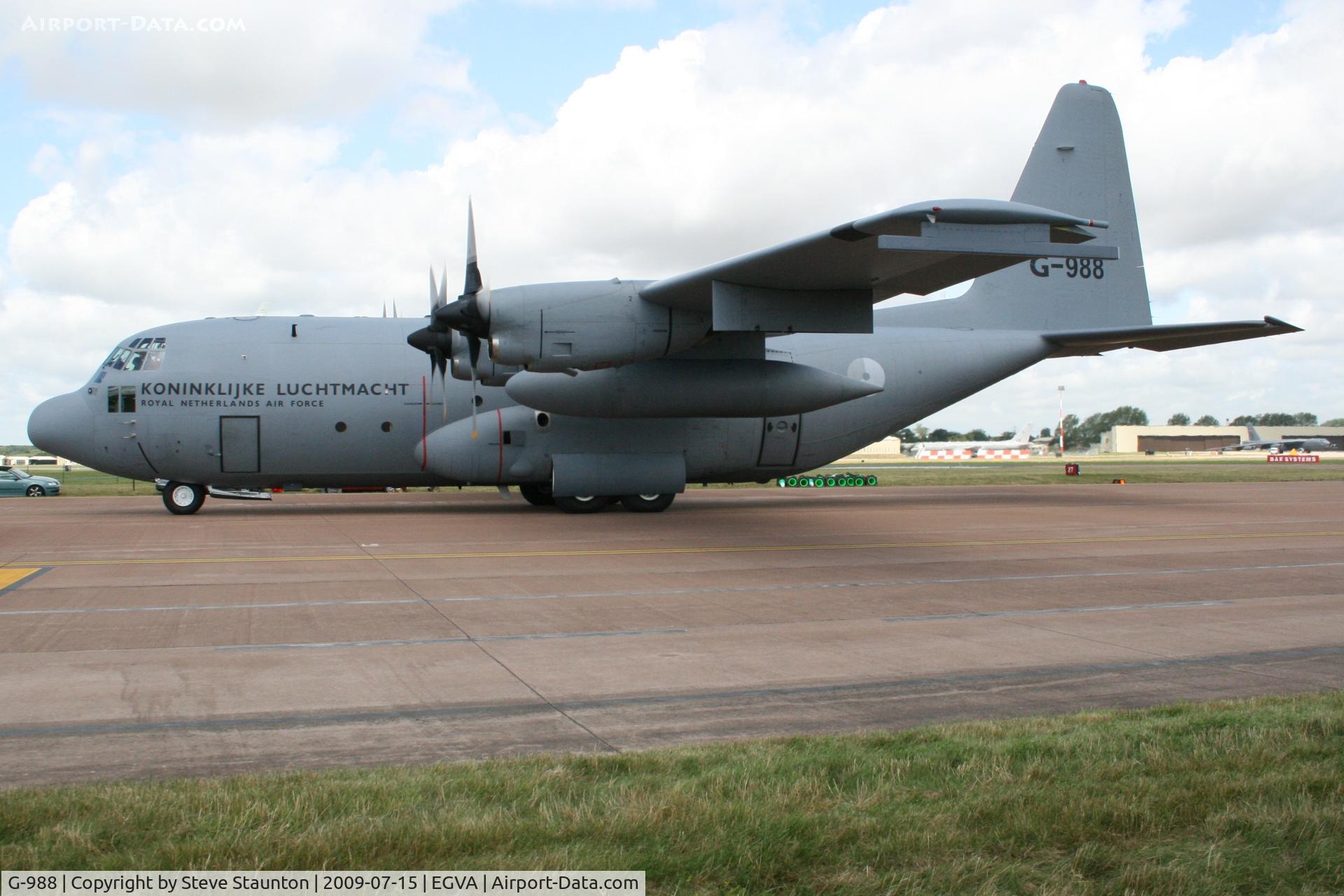 G-988, 1983 Lockheed C-130H Hercules C/N 382-4988, Taken at the Royal International Air Tattoo 2009