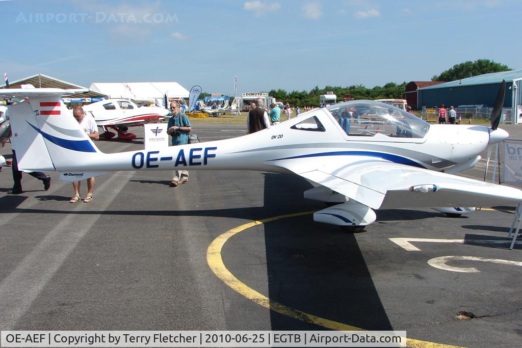 OE-AEF, HOAC DV-20 Katana C/N 20200, DV20 at AeroExpo 2010