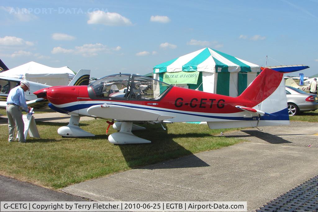 G-CETG, 2007 Robin R-2160i Alpha Sport Alpha Sport C/N 160AI-0008, 2007 ALPHA AVIATION MANUFACTURING LTD ALPHA R2160I, c/n: 160AI-0008 displayed at AeroExpo 2010