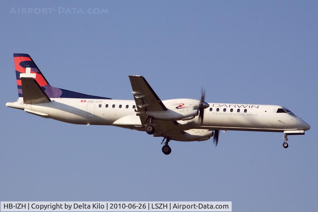 HB-IZH, 1994 Saab 2000 C/N 2000-011, DWT [0D] Darwin Airline