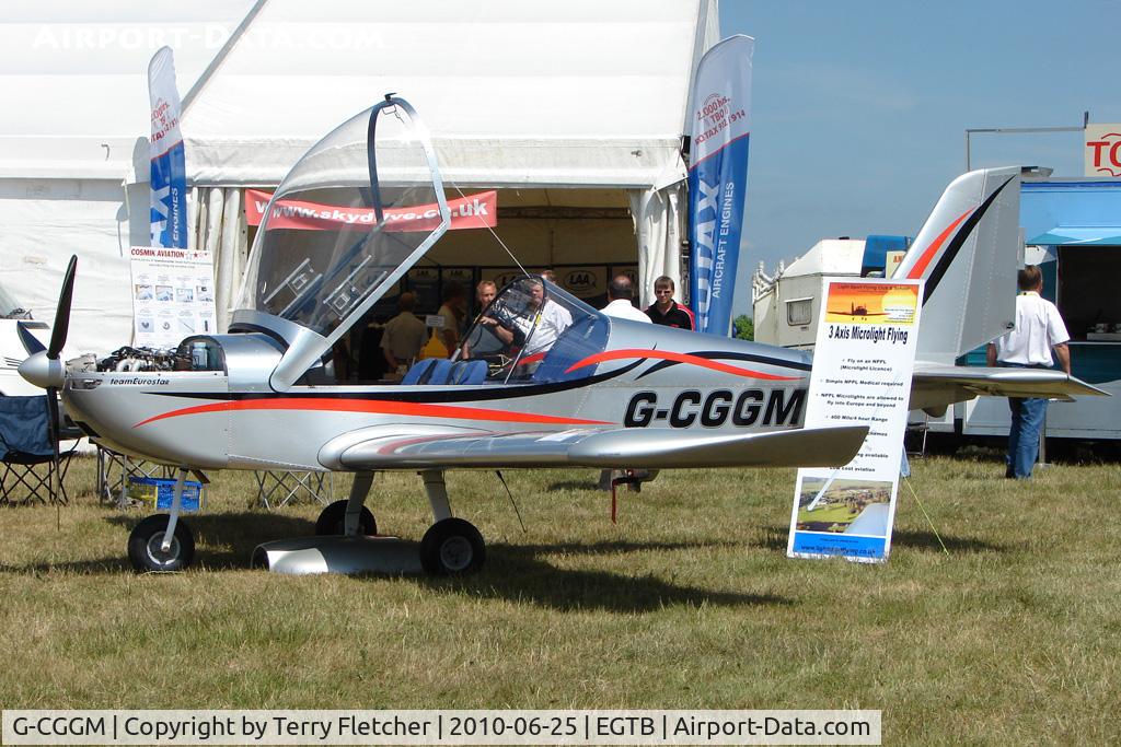 G-CGGM, 2009 Cosmik EV-97 TeamEurostar UK C/N 3401, Eurostar displayed at AeroExpo 2010