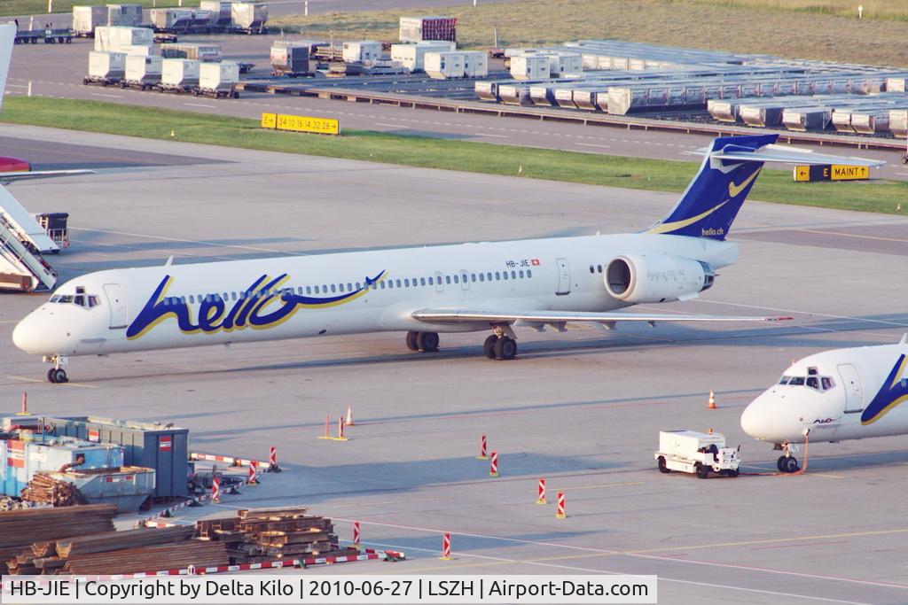 HB-JIE, 1996 McDonnell Douglas MD-90-30 C/N 53461, FHE [HW] Hello AG