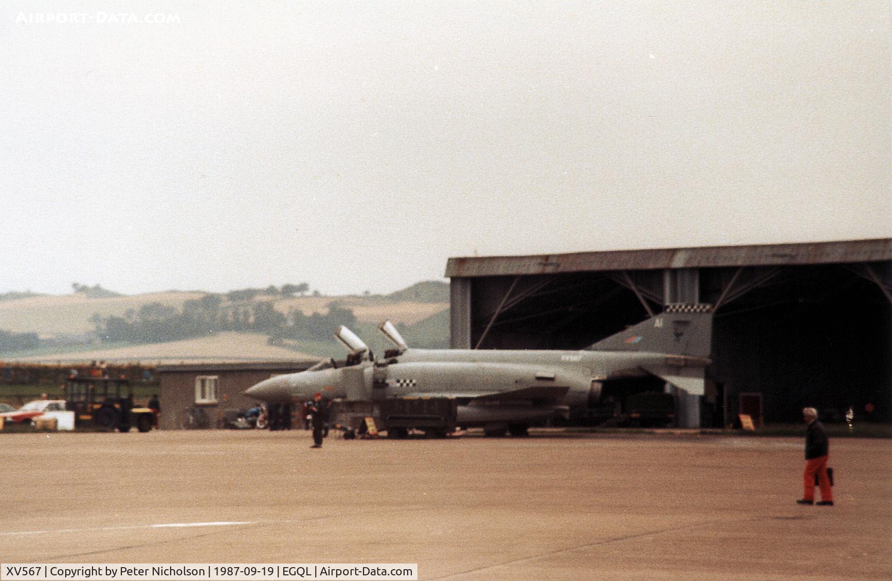 XV567, 1968 McDonnell Douglas Phantom FG1 C/N 2922/9321, Phantom FG.1 of 43 Squadron on the flight-line at the 1987 RAF Leuchars Airshow.