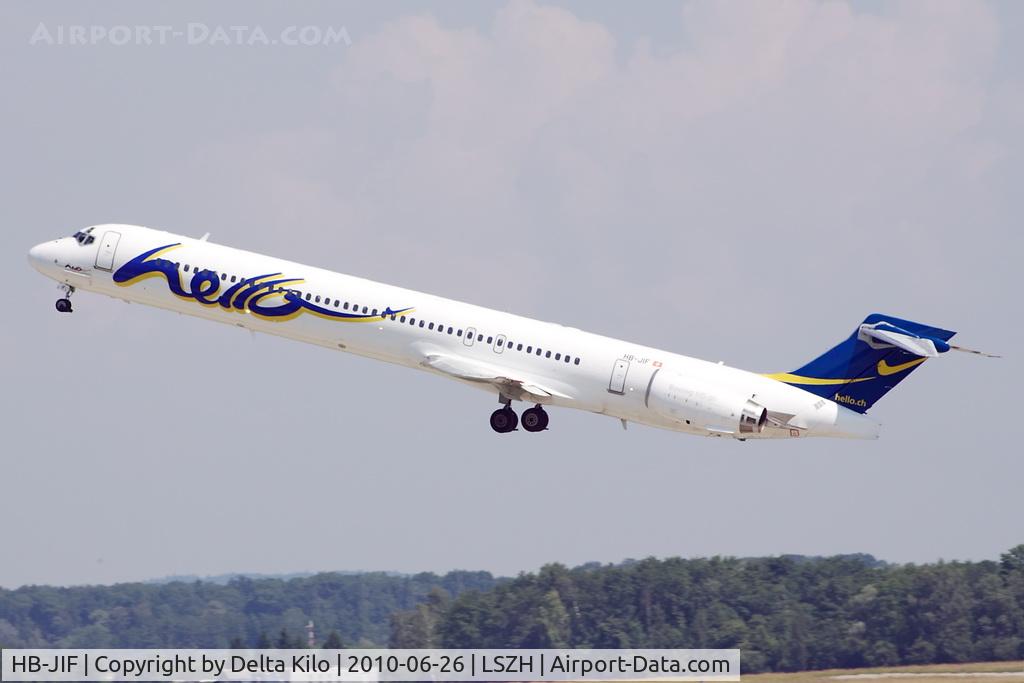 HB-JIF, 1998 McDonnell Douglas MD-90-30 (JAA) C/N 53462, FHE [HW] Hello AG