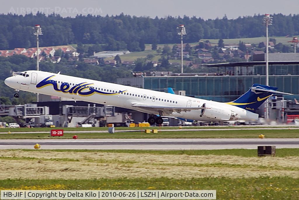 HB-JIF, 1998 McDonnell Douglas MD-90-30 (JAA) C/N 53462, FHE [HW] Hello AG