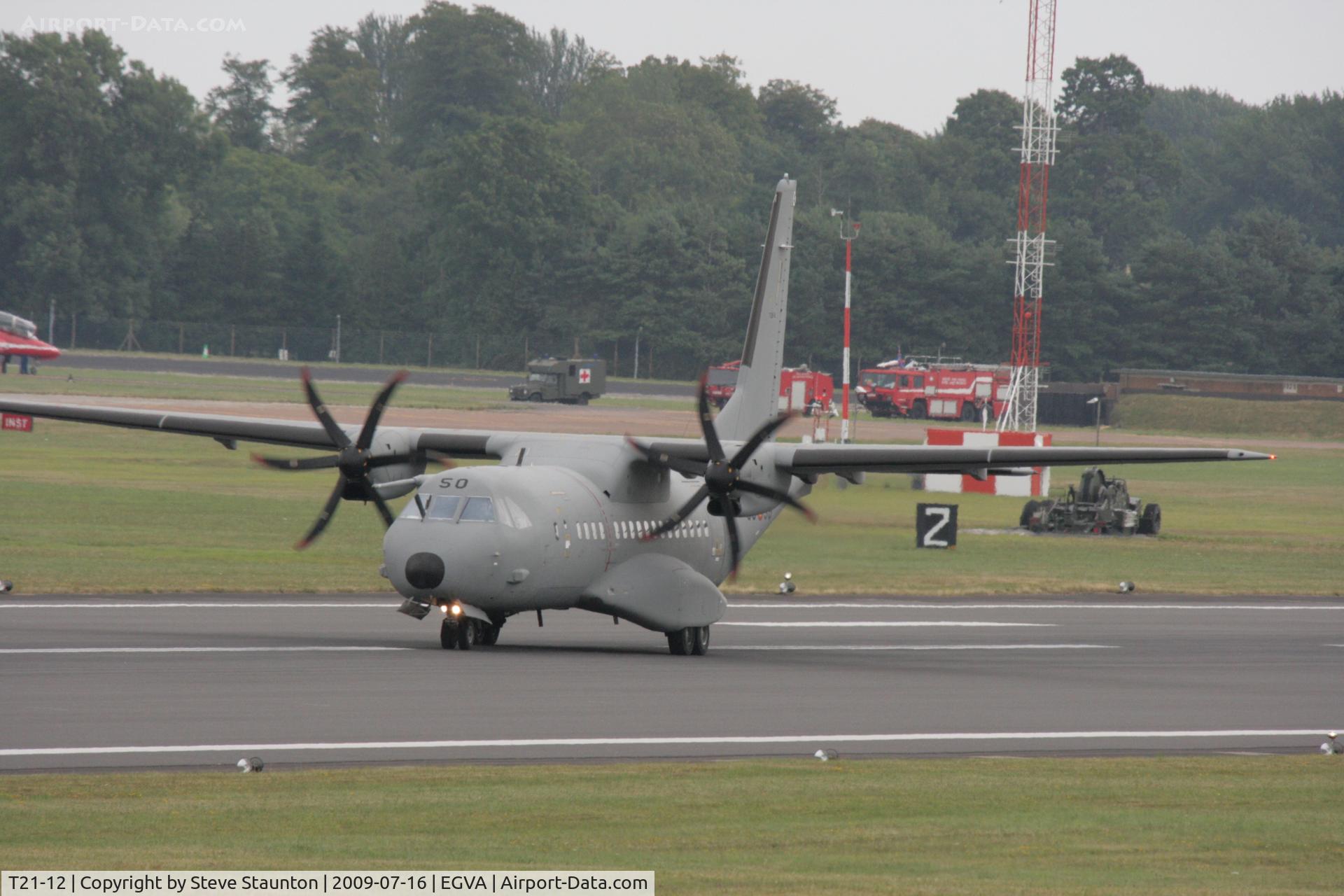 T21-12, 2008 CASA C-295M C/N EA03-12-045, Taken at the Royal International Air Tattoo 2009