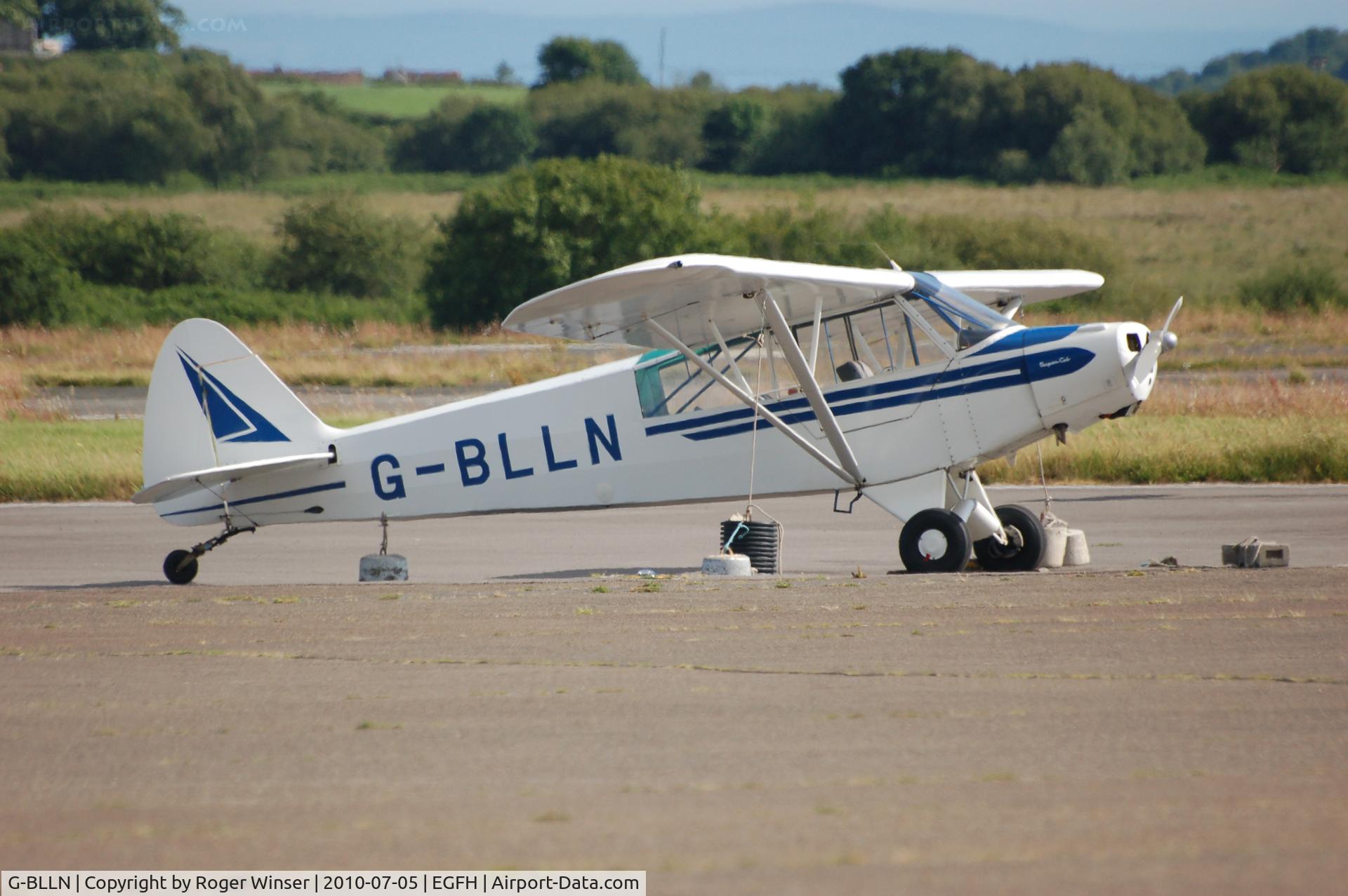 G-BLLN, 1954 Piper L-18C Super Cub C/N 18-3447, Super Cub visiting Swansea Airport