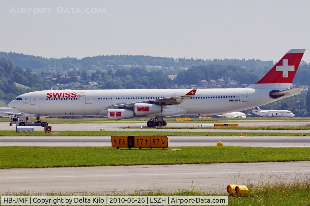 HB-JMF, 2003 Airbus A340-313X C/N 561, SWR [LX] Swiss International Air Lines