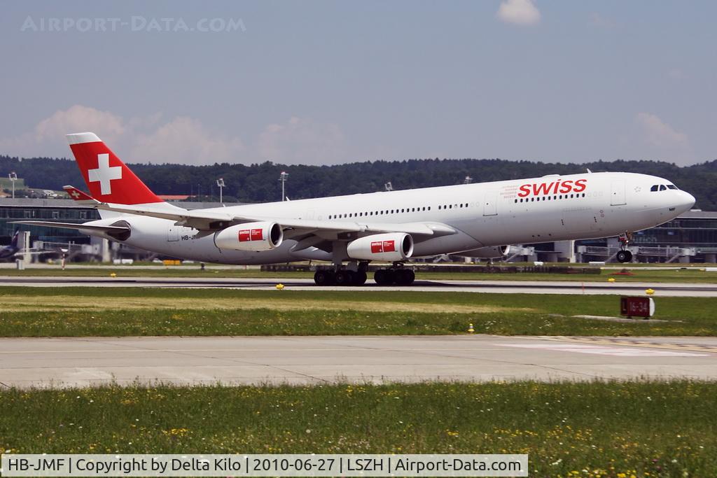 HB-JMF, 2003 Airbus A340-313X C/N 561, SWR [LX] Swiss International Air Lines
