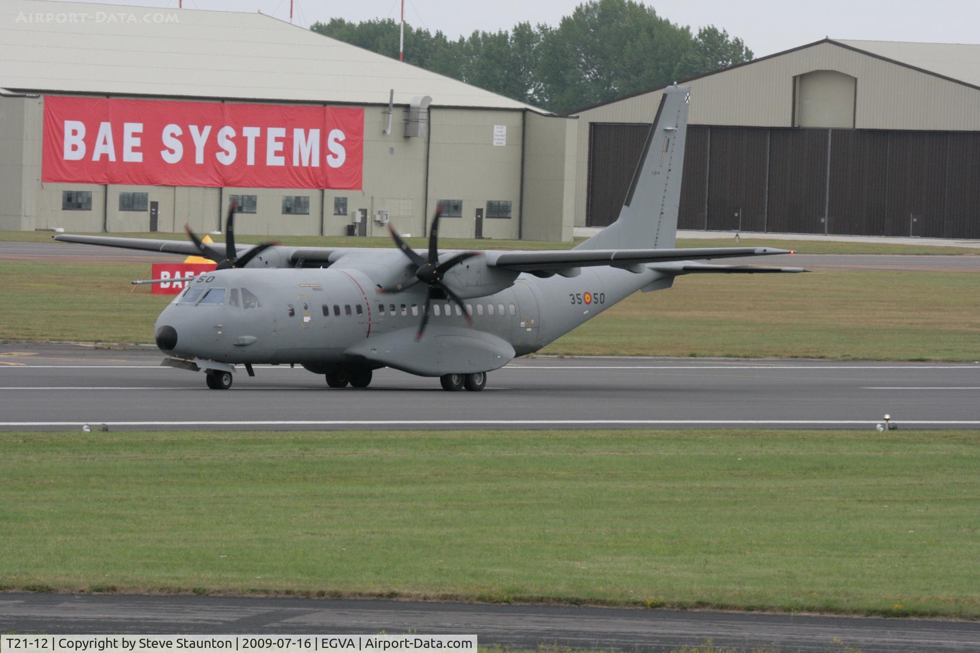 T21-12, 2008 CASA C-295M C/N EA03-12-045, Taken at the Royal International Air Tattoo 2009