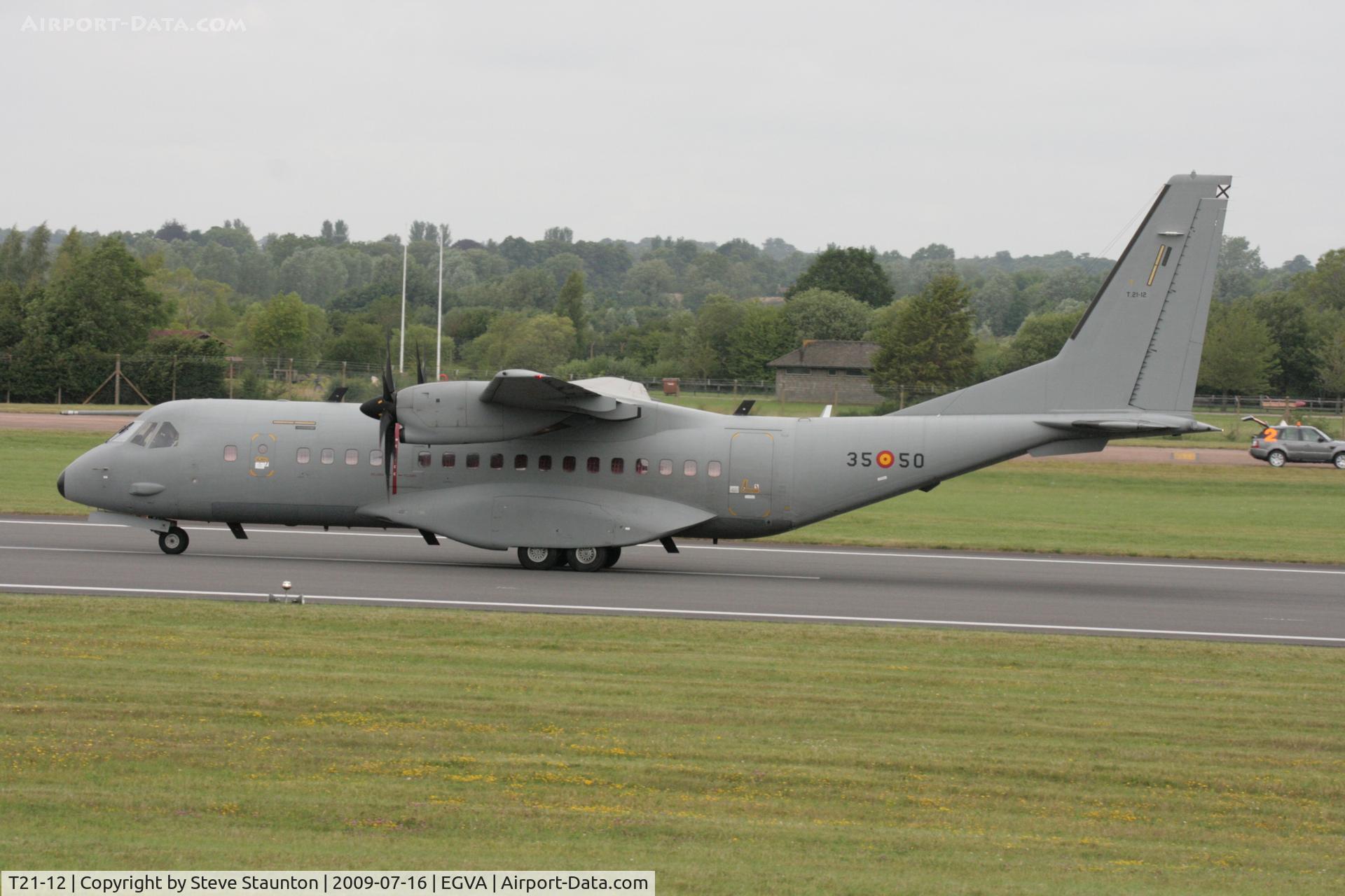T21-12, 2008 CASA C-295M C/N EA03-12-045, Taken at the Royal International Air Tattoo 2009