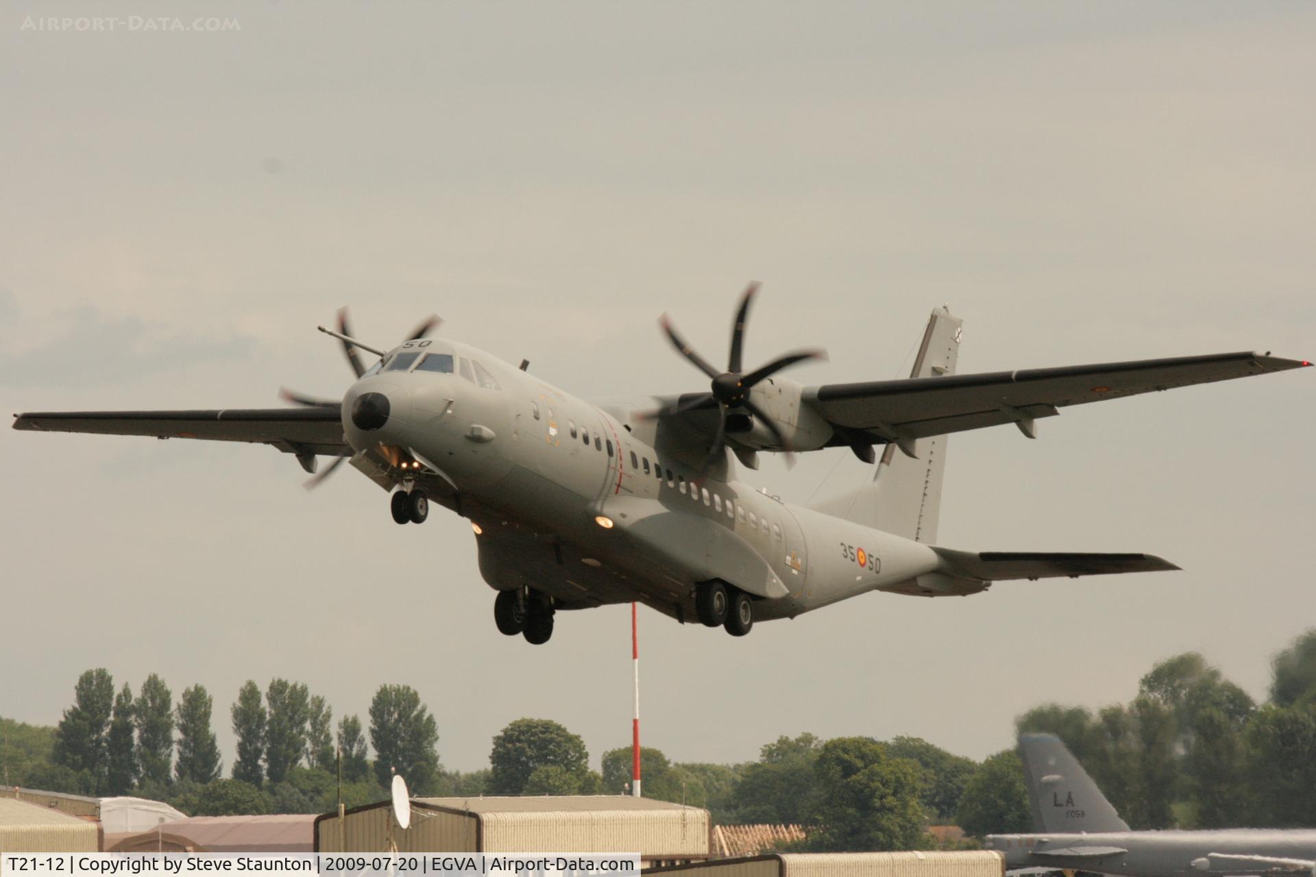 T21-12, 2008 CASA C-295M C/N EA03-12-045, Taken at the Royal International Air Tattoo 2009