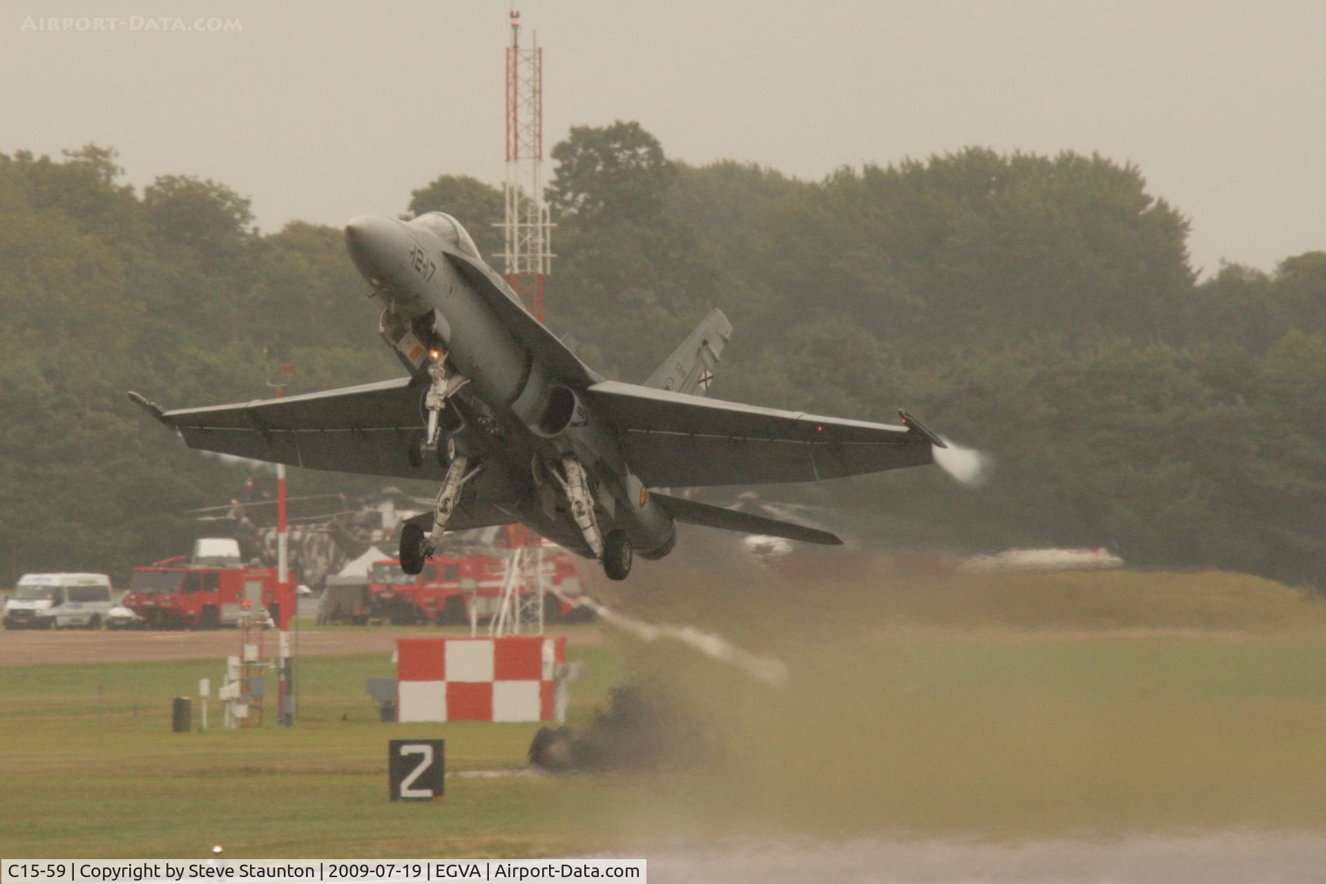 C15-59, McDonnell Douglas EF-18A+ Hornet C/N 0840/A581, Taken at the Royal International Air Tattoo 2009
