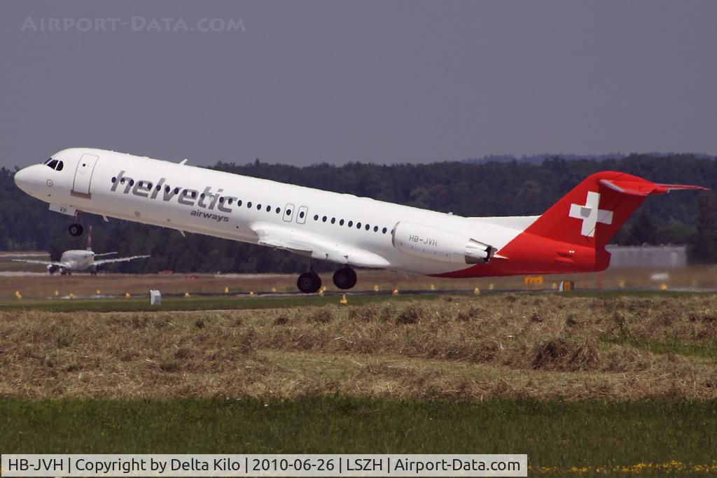 HB-JVH, 1990 Fokker 100 (F-28-0100) C/N 11324, OAW [2L] Helvetic  Fokker 	100 (F28-0100)	c/n 11324