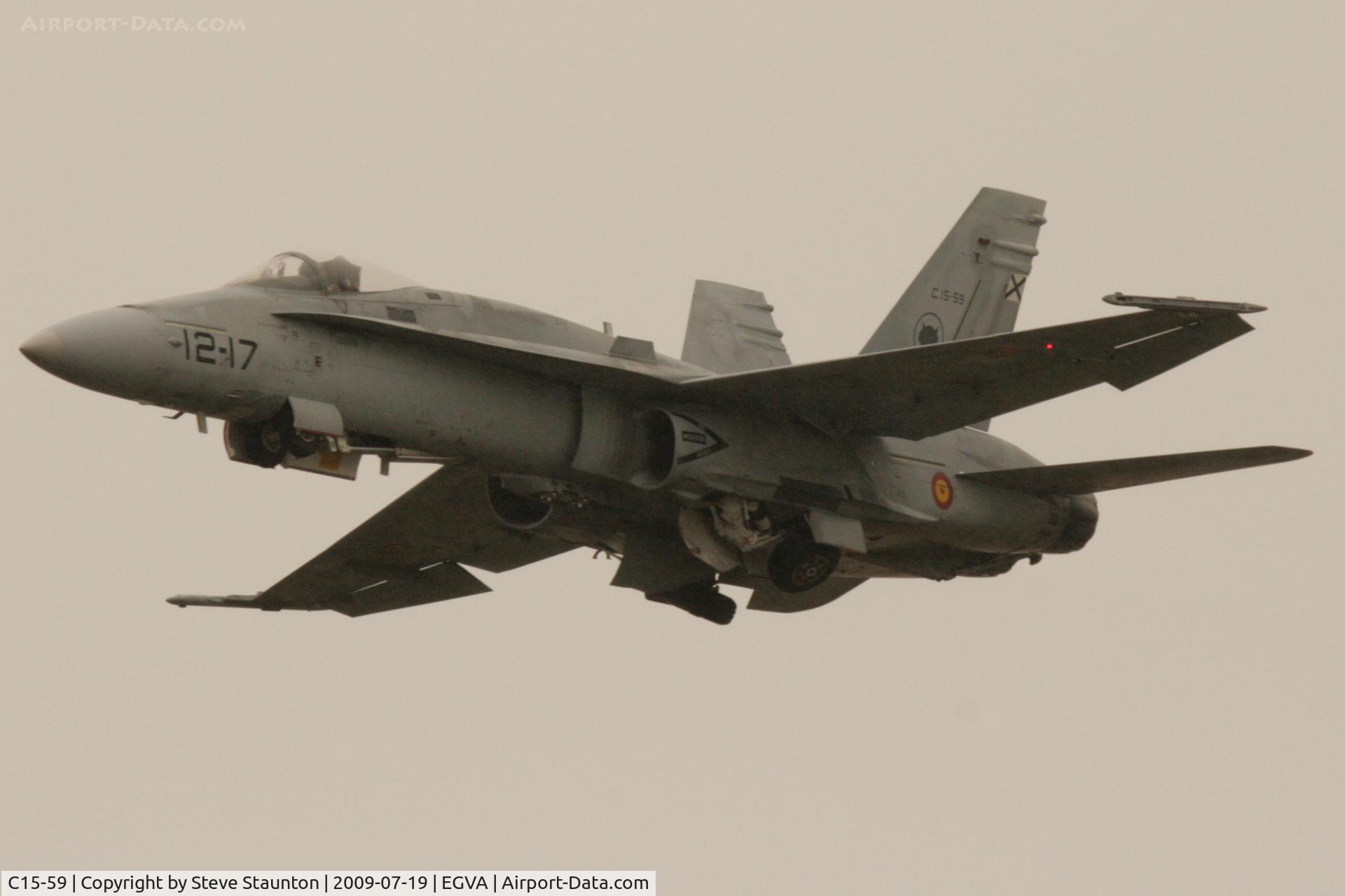 C15-59, McDonnell Douglas EF-18A+ Hornet C/N 0840/A581, Taken at the Royal International Air Tattoo 2009