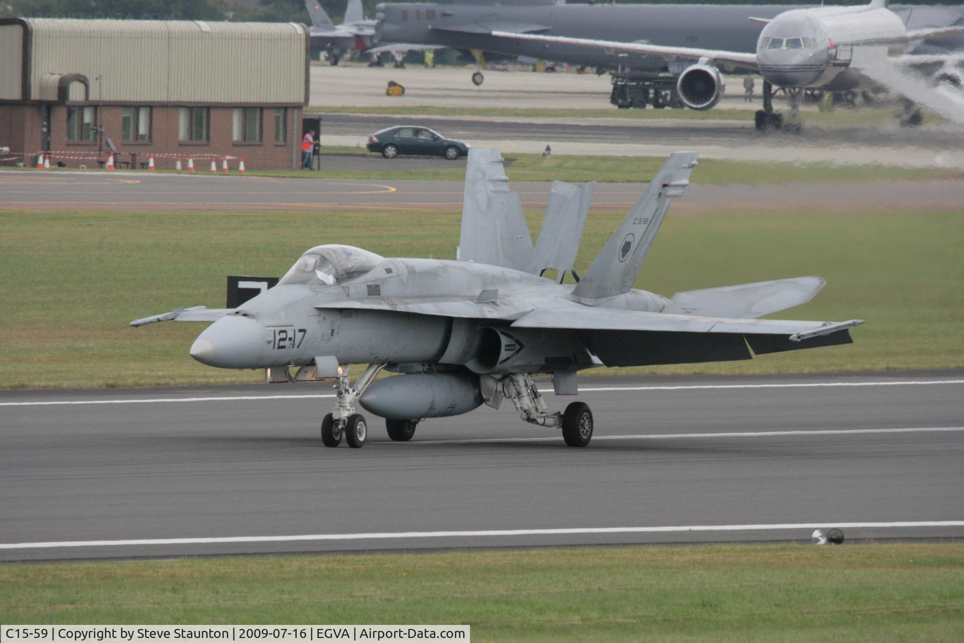 C15-59, McDonnell Douglas EF-18A+ Hornet C/N 0840/A581, Taken at the Royal International Air Tattoo 2009