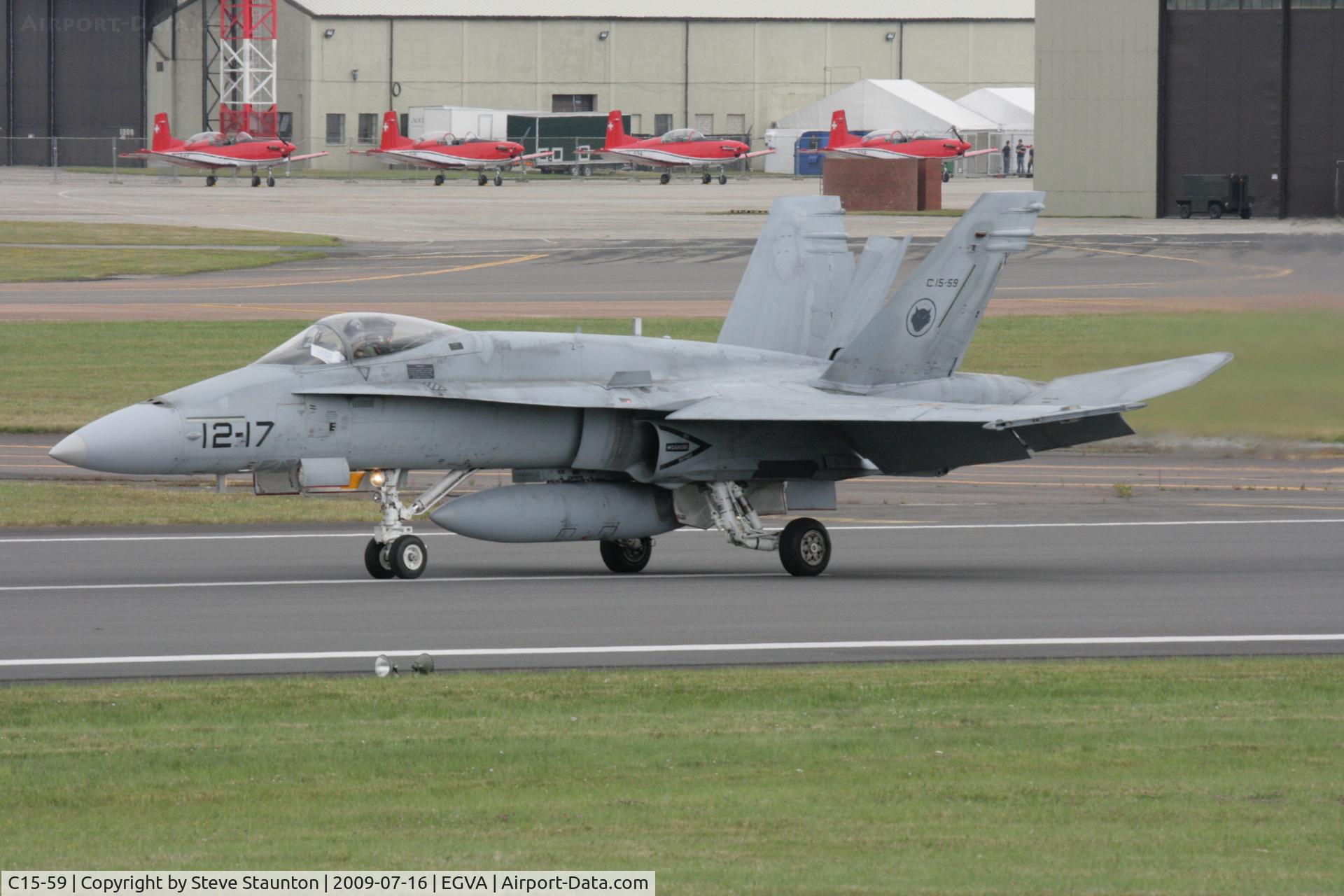 C15-59, McDonnell Douglas EF-18A+ Hornet C/N 0840/A581, Taken at the Royal International Air Tattoo 2009