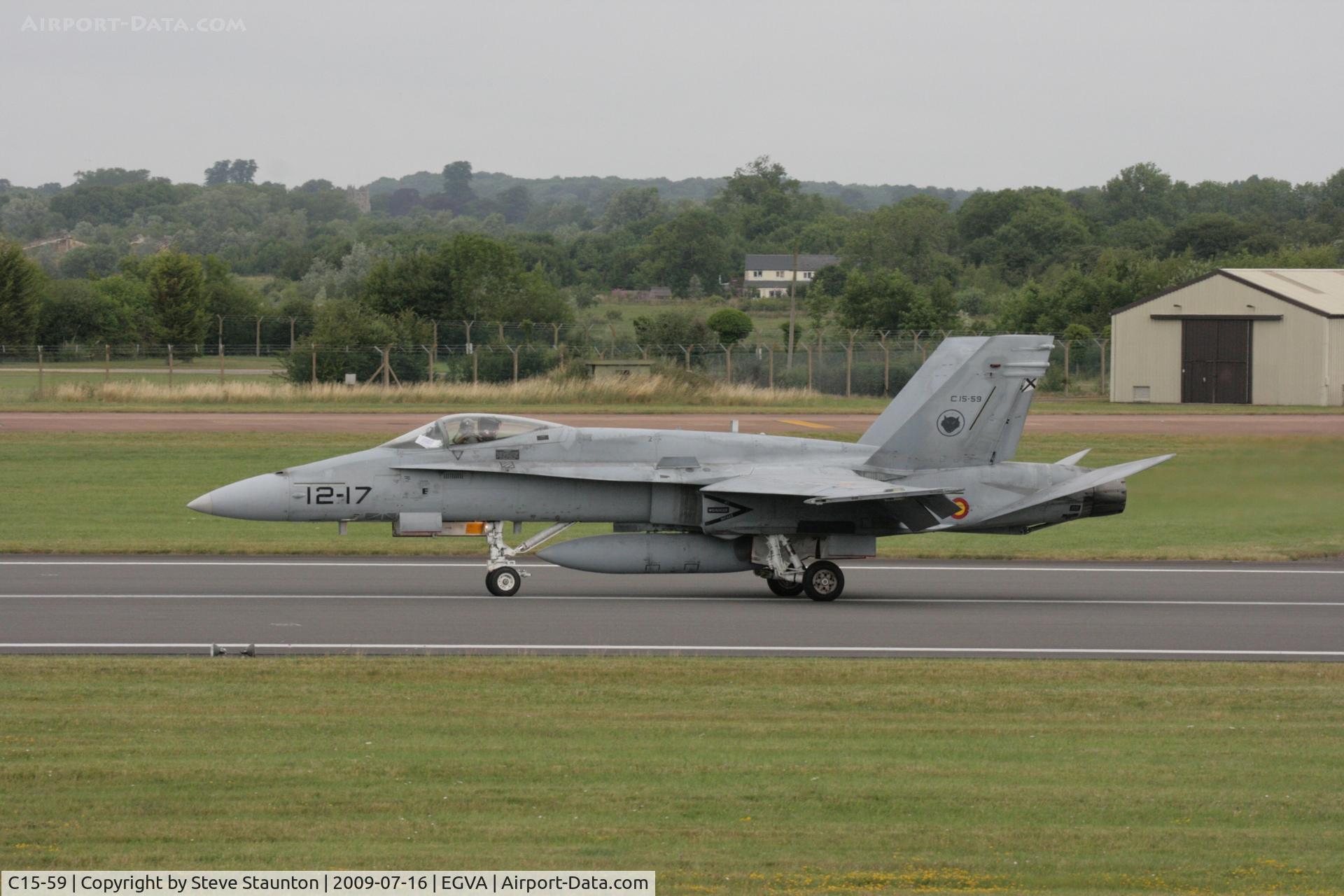 C15-59, McDonnell Douglas EF-18A+ Hornet C/N 0840/A581, Taken at the Royal International Air Tattoo 2009