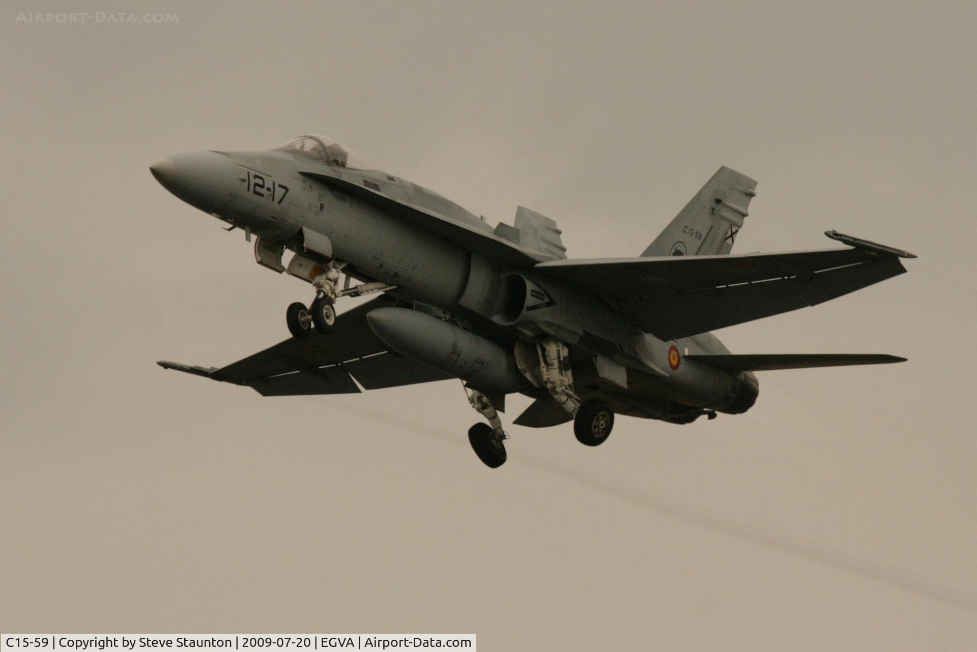 C15-59, McDonnell Douglas EF-18A+ Hornet C/N 0840/A581, Taken at the Royal International Air Tattoo 2009