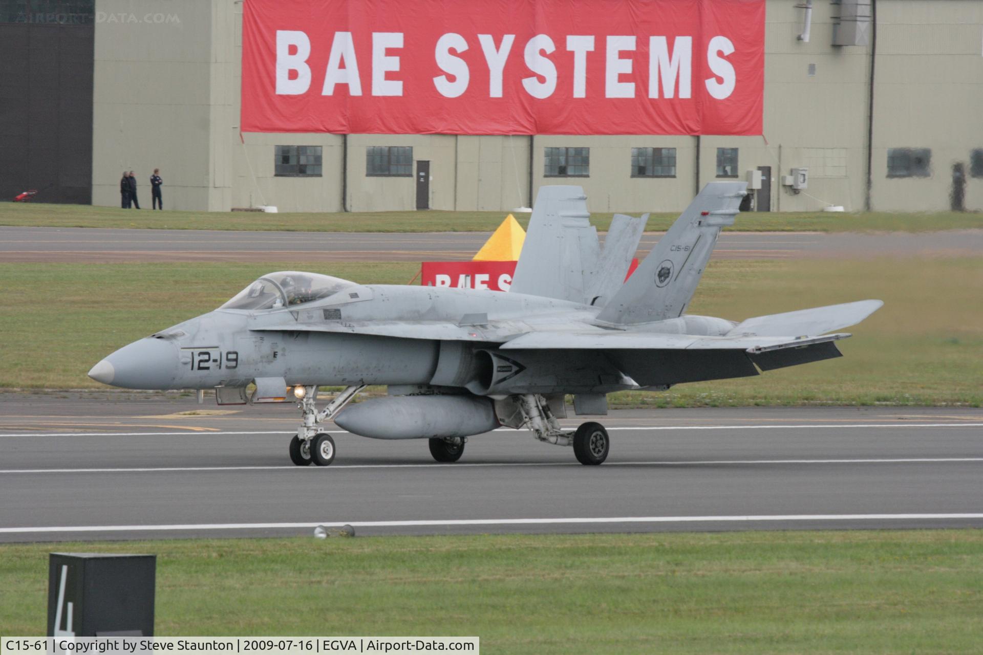 C15-61, 1989 McDonnell Douglas EF-18A+ Hornet C/N 0854/A583, Taken at the Royal International Air Tattoo 2009