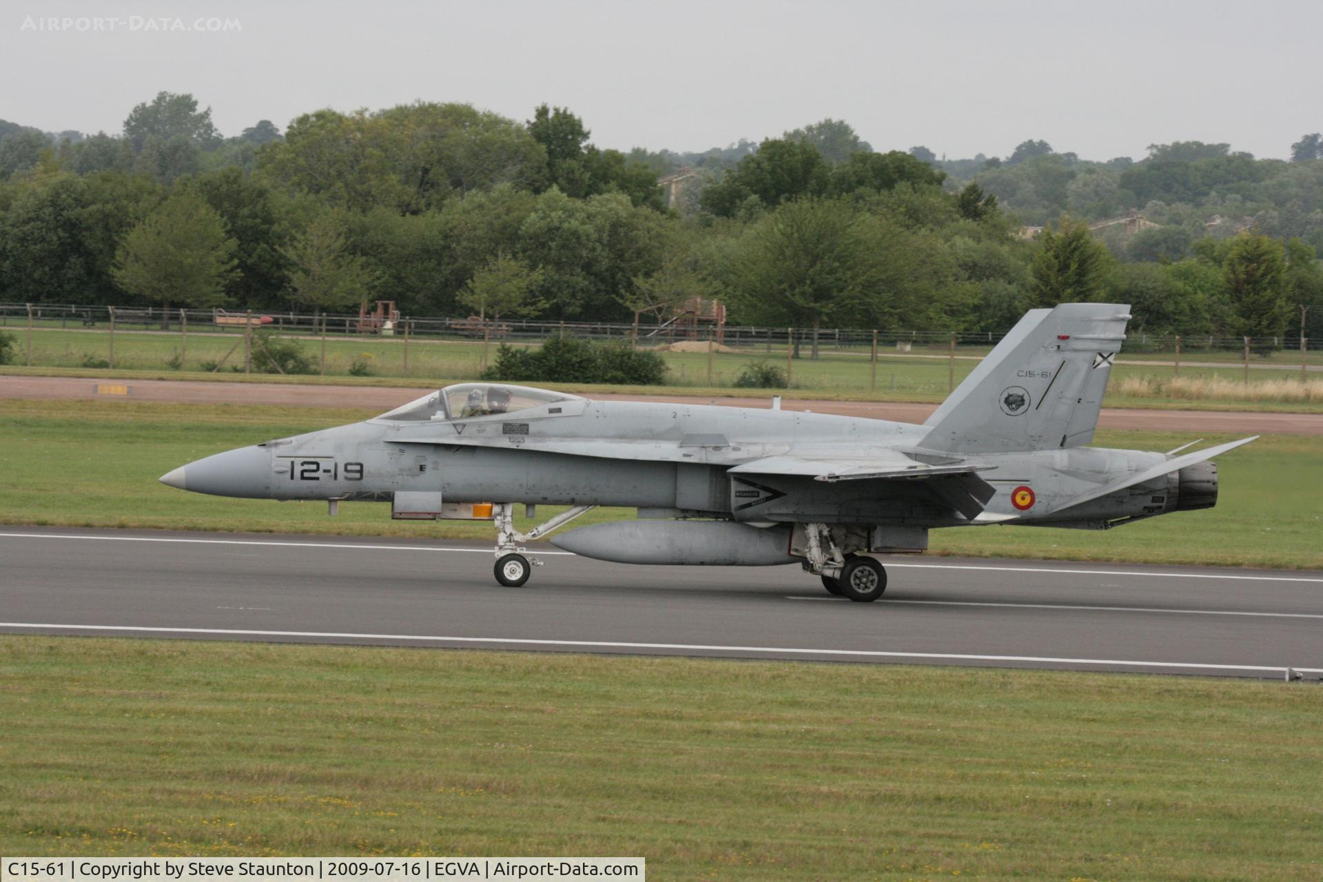 C15-61, 1989 McDonnell Douglas EF-18A+ Hornet C/N 0854/A583, Taken at the Royal International Air Tattoo 2009