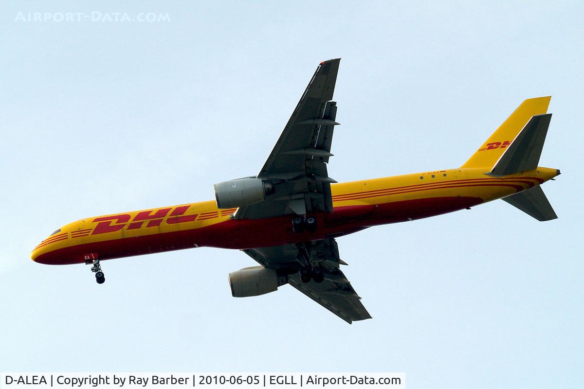 D-ALEA, 1982 Boeing 757-236 C/N 22172, Boeing  757-236F [22172] (DHL) Home~G 05/06/2010. Seen arriving 27R.