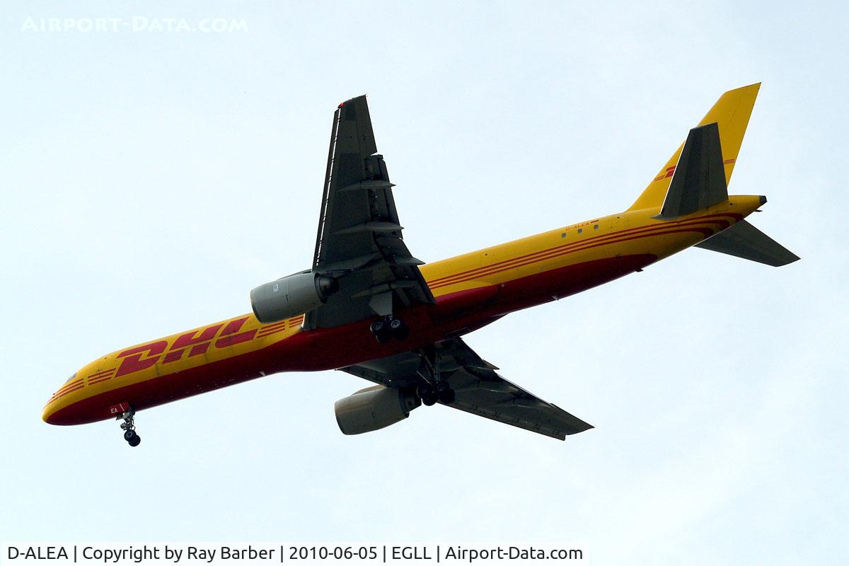 D-ALEA, 1982 Boeing 757-236 C/N 22172, Boeing  757-236F [22172] (DHL) Home~G 05/06/2010. Seen arriving 27R.