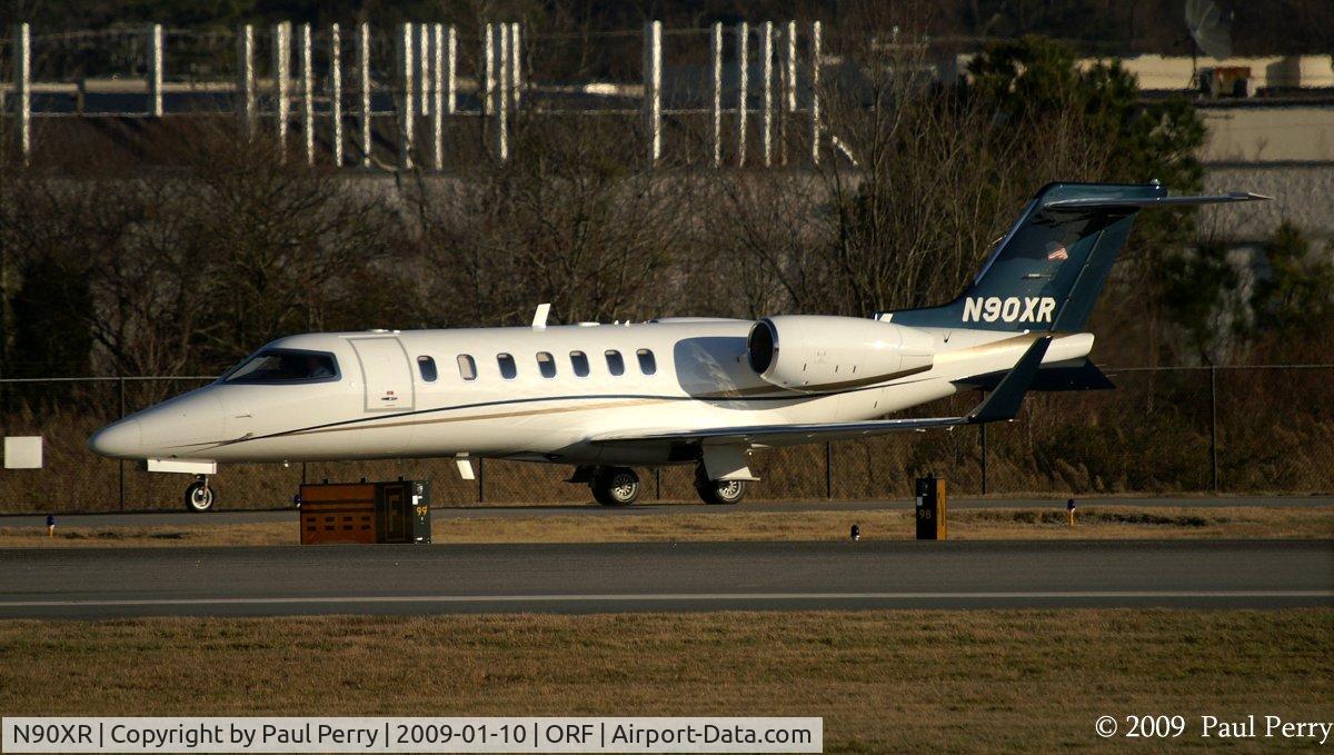 N90XR, 2007 Learjet Inc 45 C/N 2090, Another of Learjet's birds in the waiting line