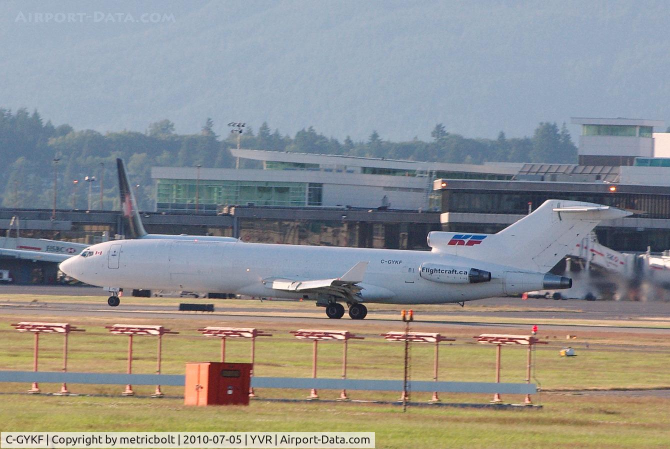 C-GYKF, 1974 Boeing 727-277F(A) C/N 20551, Evening departure from YVR