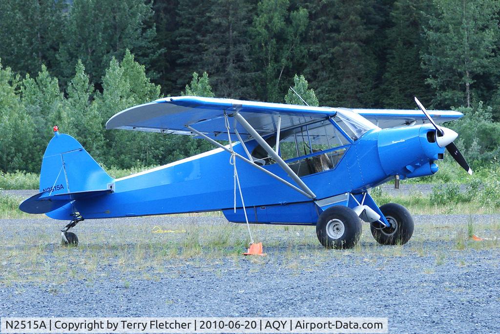 N2515A, 1952 Piper PA-18 150 Super Cub C/N 18-1972, 1952 Piper PA-18, c/n: 18-1972 at Girdwood AK