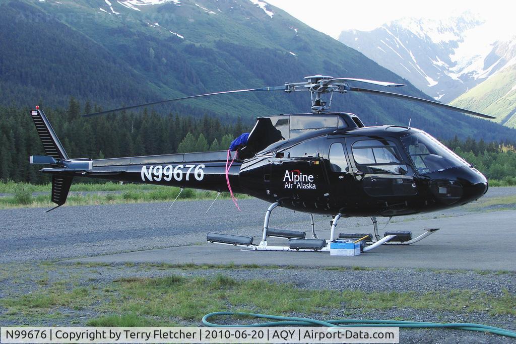 N99676, Aerospatiale AS-350D AStar C/N 1542, S.n.i.a.s. AS350D ASTAR, c/n: 1542 of Alpine Air at Girdwood AK
