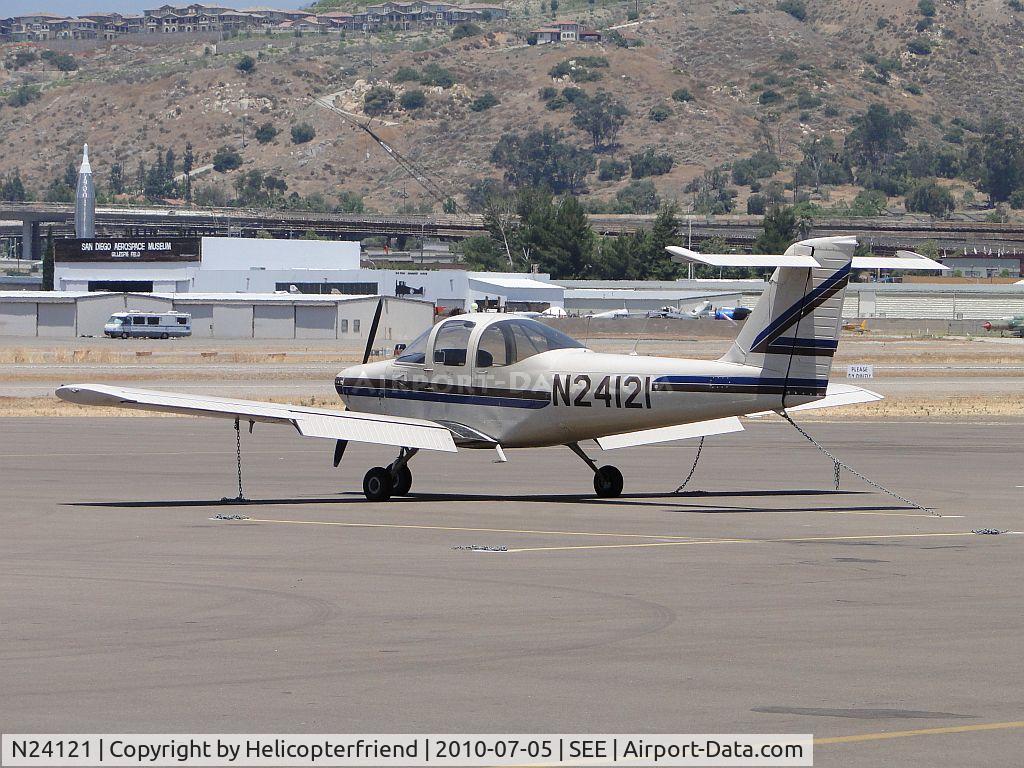 N24121, 1979 Piper PA-38-112 Tomahawk C/N 38-79A1087, Tied down and parked