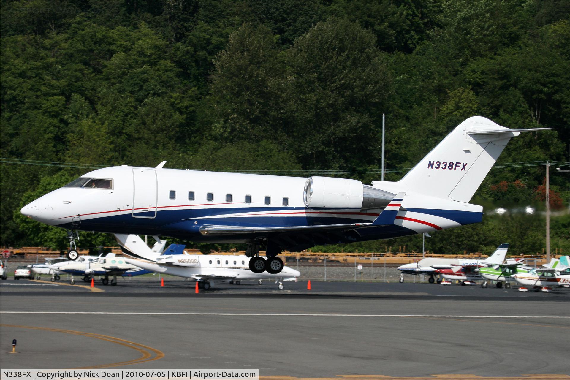 N338FX, 2006 Bombardier Challenger 604 (CL-600-2B16) C/N 5656, KBFI