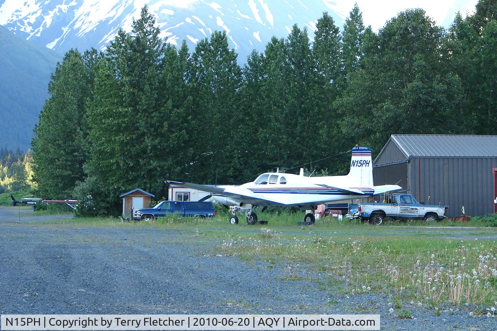 N15PH, 1958 Beech U-8D Seminole (E50) C/N RLH-20 (57-6048), 1958 Beech E50, c/n: RLH-20 - late evening at Girdwood AK