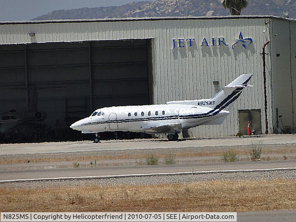 N825MS, 1981 British Aerospace HS.125-700A C/N 257151, Parked at Jet Air hanger