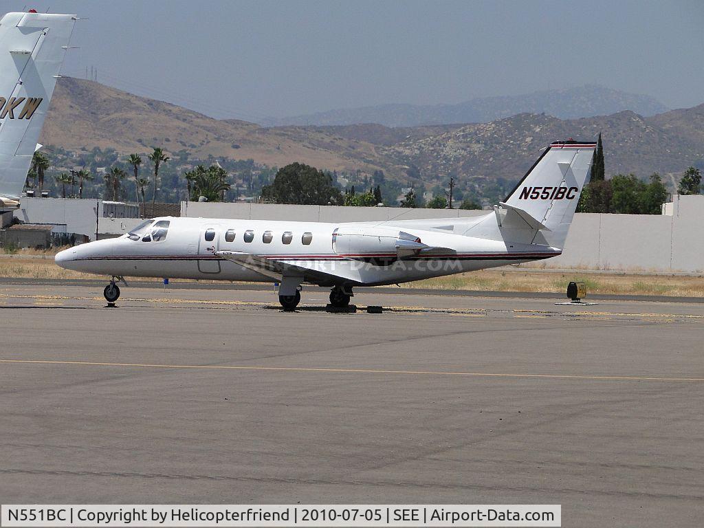 N551BC, 1979 Cessna 550 Citation II C/N 550-0242, Parked on the westside
