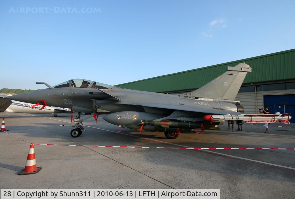 28, Dassault Rafale M C/N 28, Used as static display during LFTH Open Day 2010...