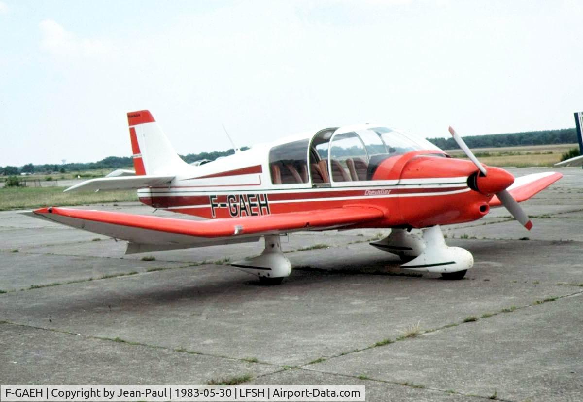 F-GAEH, Robin DR-400-160 Chevalier C/N 1150, Photo prise sur l'aérodrôme de Haguenau LFSH le 30 mai 1983
