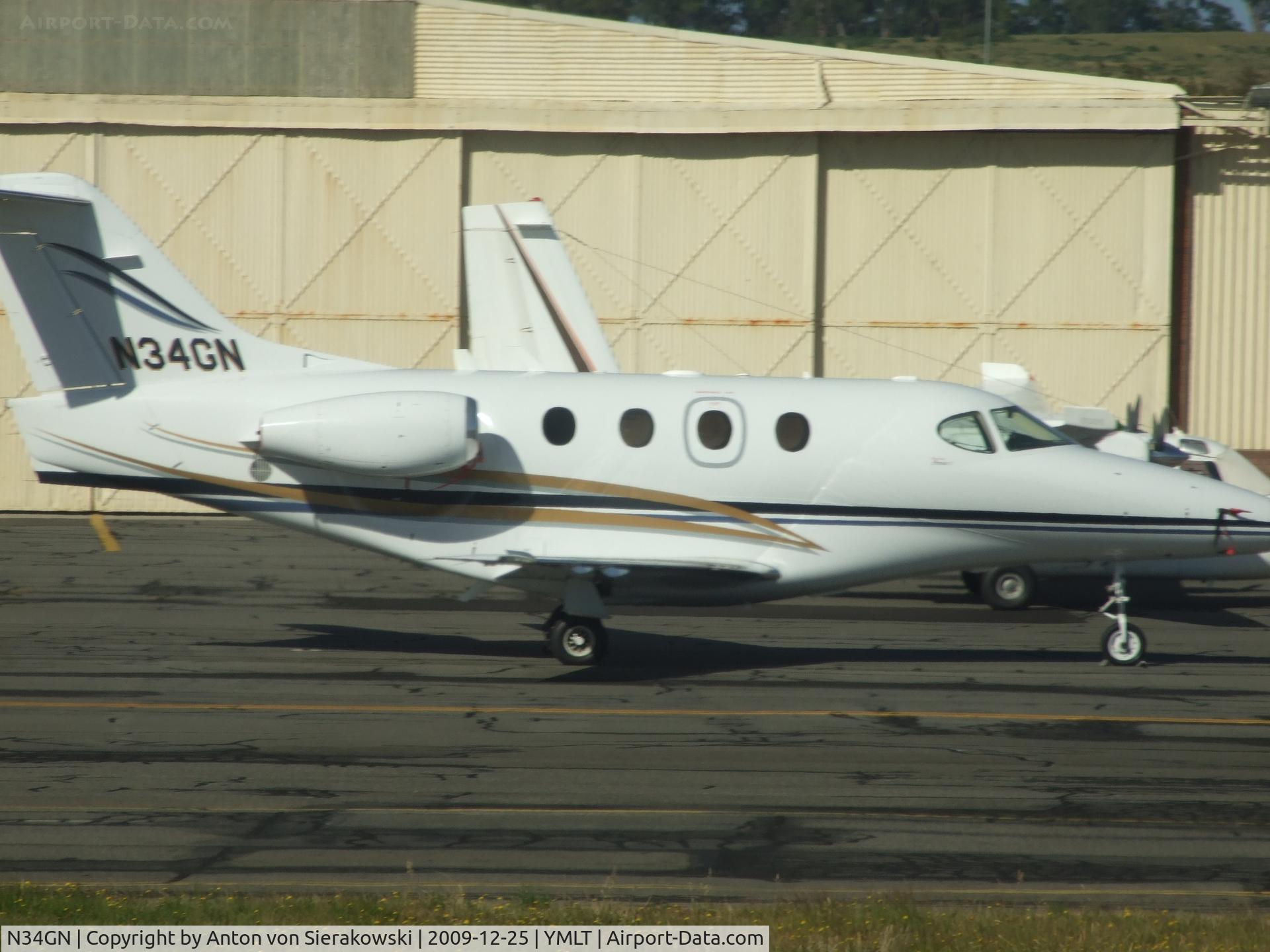 N34GN, Raytheon Aircraft Company 390 C/N RB-58, N34GN  (cn RB-58)  @ YMLT launceston, Tas AU - Raytheon 390 Premier I