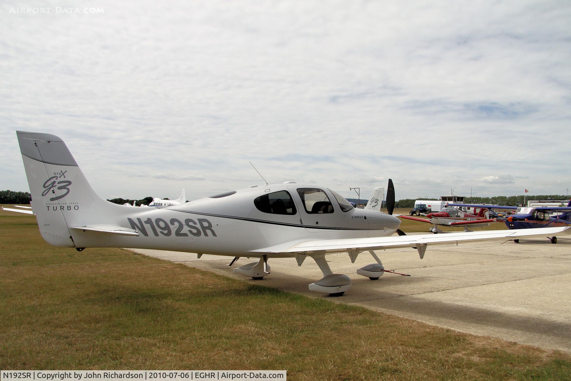 N192SR, 2007 Cirrus SR22 G3 GTSX Turbo C/N 2467, Parked at goodwood