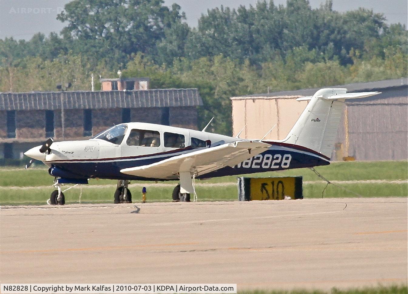 N82828, 1980 Piper PA-28RT-201T Arrow IV C/N 28R-8131015, Piper Turbo Arrow 4, P28T N82828 an yhe ramp at KDPA on it's way down to KGPH.