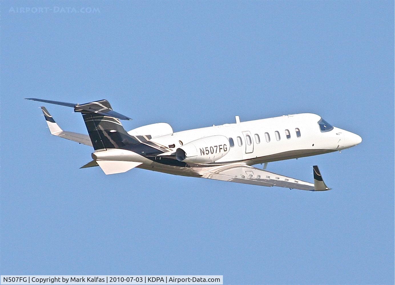 N507FG, 2007 Learjet Inc 45 C/N 326, Flightstar Corp Learjet 45, Nf07FG operating as Flightstar #507 (FSR507) departing RWY 20R KDPA for a quick trip up to KUES.