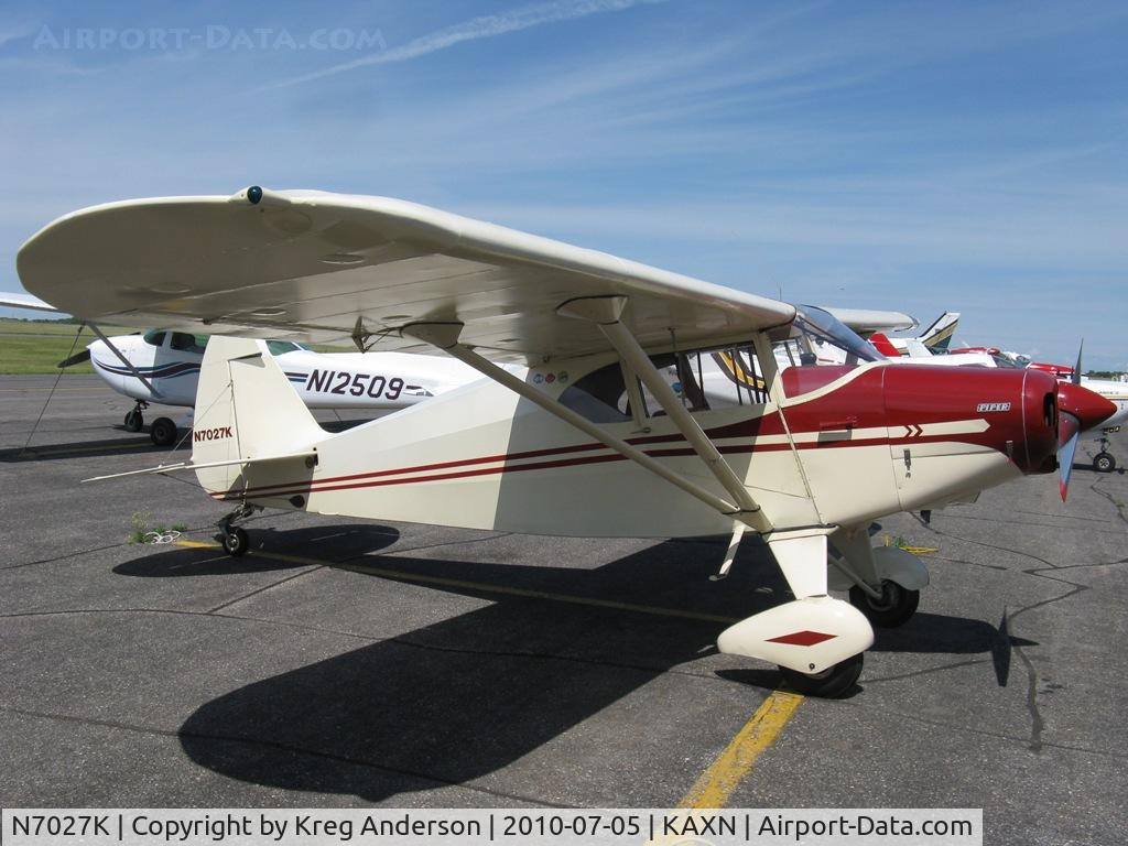 N7027K, 1950 Piper PA-20 Pacer C/N 20-133, Piper PA-20 Pacer on the line.