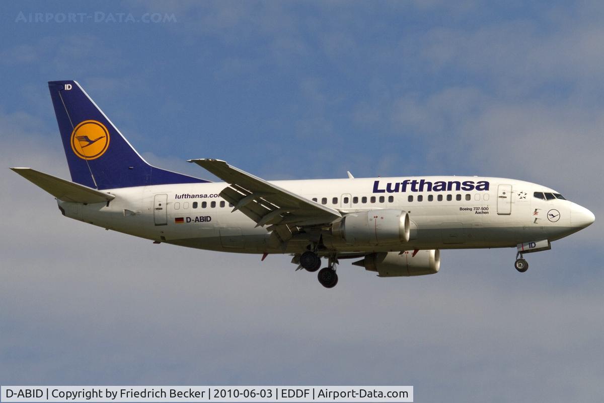 D-ABID, 1990 Boeing 737-530 C/N 24818, short final RW07R